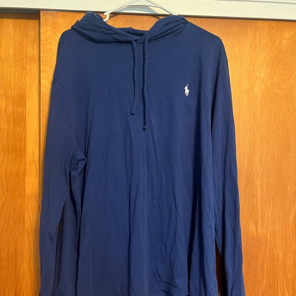 Polo Ralph Lauren Blue lightweight Hoodie men’s